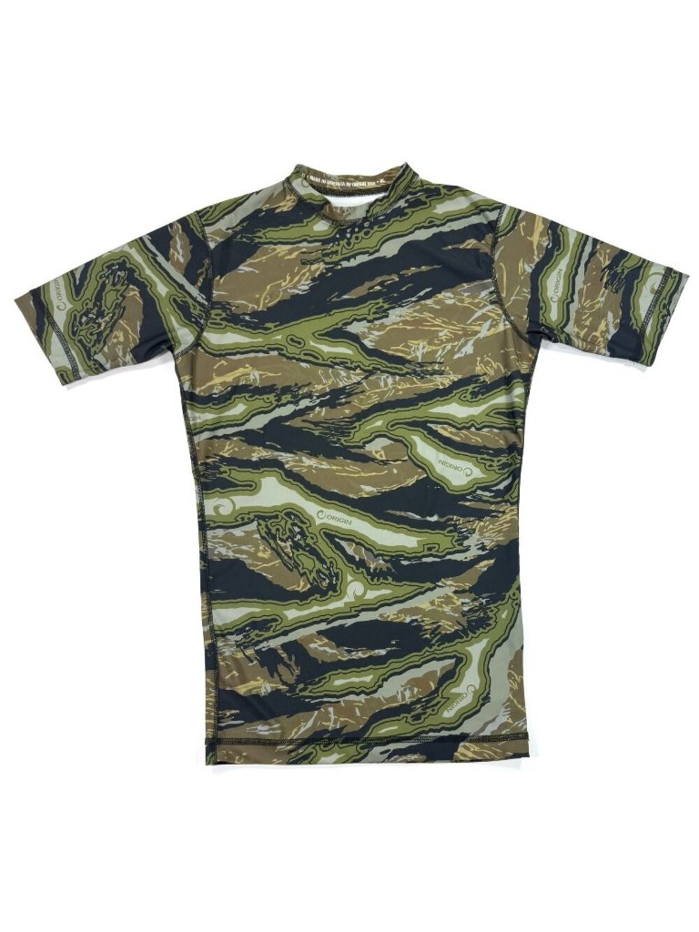 Origin USA Compression Shirt Men XL Raptor Camo Short Sleeve Tactical Athletic